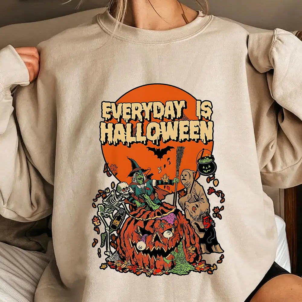 Everyday is Halloween, intricate hoodie.